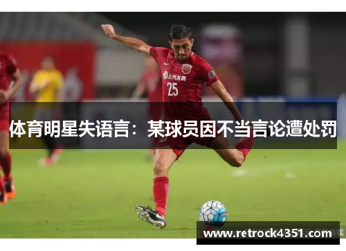 体育明星失语言:某球员因不当言论遭处罚